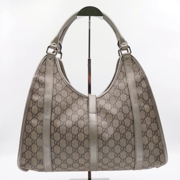 BW58 ❤️ GUCCI GG Plus Monogram Jackie Hobo Bag - Picture 2 of 11